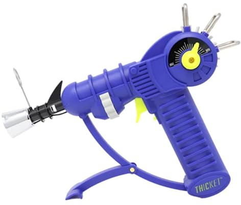 Raygun-Feuerzeug mit Verstellbarer Flamme und Sicherheitsverriegelung (Blau)