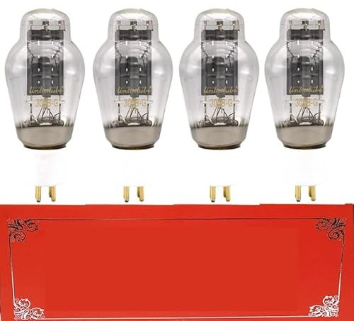 JINGERL 300B-G Tube Replaces 300B WE300B Tube Power Amplifier HiFi Audio Power Amplifier Factory Test Match (Color : 4PCS 300B-G)