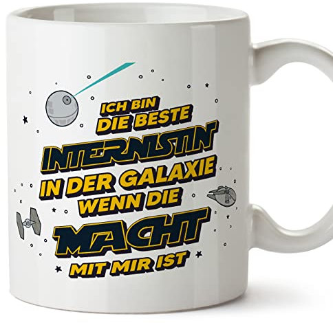 Mugffins Tasses pour INTERNE - En Allemand - Cadeau original pour INTERNE femme - Die Beste Der Galaxie Wenn Macht - 11 oz / 330 ml