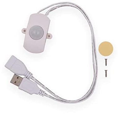 Tiardey Motion Sensor Switch 5A USB 5-24V Mini LED Strip Automatic Sensor Switch for LED Strip Light