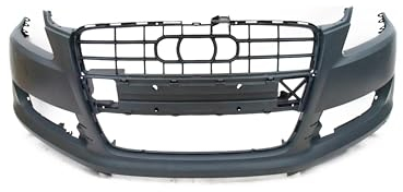 EDA PREMIUM auto Stoßstange Vorne Grundiert 4L0807105A passend für 4udi Q7 4L, 06-10 mit Löchern für Nebelscheinwerfer, ohne Löcher für Parktronic, Mit Löchern für Scheinwerferwaschanlage