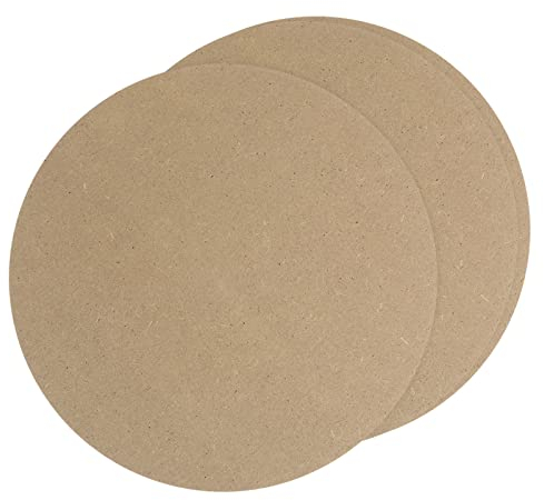 sourcing map 30,5 cm Holzkreise zum Basteln, 0,8 cm dick, unlackiert, blanko, Holzausschnitte für Wandaufhänger, Türhänger, Schild, Malerei, Weihnachtsdekoration