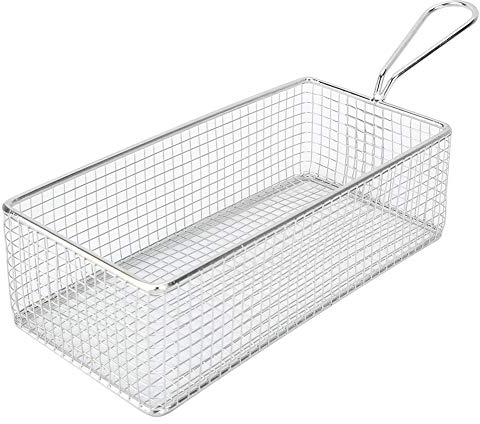 Colador De Acero Inoxidable, Colador, Cesta De Aceite De Malla Rectangular, Soporte Para Patatas Fritas, Mesa De Comida Frita, Escurridor Para Servir, Fregadero Para Hornear, Pasta, Arroz, Harina Vege