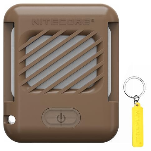 NITECORE EMR05 Desert Tan Répulsif électronique portable contre les moustiques comprend 18 heures de recharges de tapis anti-moustiques, étiquette NITECORE