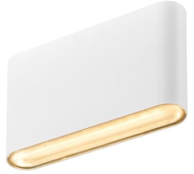 SLV OVAL 14 UP/DOWN | Wandaufbauleuchte, Außenleuchte, Außenbeleuchtung von Wänden und Hauseingang | 2700/3000K, 6W, weiß