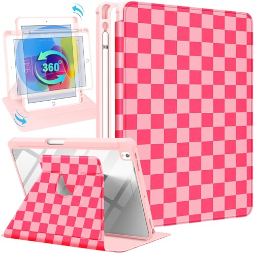Uppuppy 360 Grad drehbare Schutzhülle für iPad mit Stifthalter