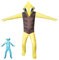 DONY Rainbow Costume Friends da Bambini Ragazzo Ragazza,Costume da Mostro Gioco di Cartoni Animati Cosplay Carnevale Mostro Tuta di Halloween Mascherata Festa di Compleanno Festa dei Bambini Natale