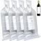 Gatphy 4PCS Wine Protector Bags for Travel Reusable Double Inner Bubble Wrap Wine Sleeves 7x19 Inch Leak Proof Bottle Bags Packing for Beverage Glass Bottle Airplane Travel Transport (1 Set)