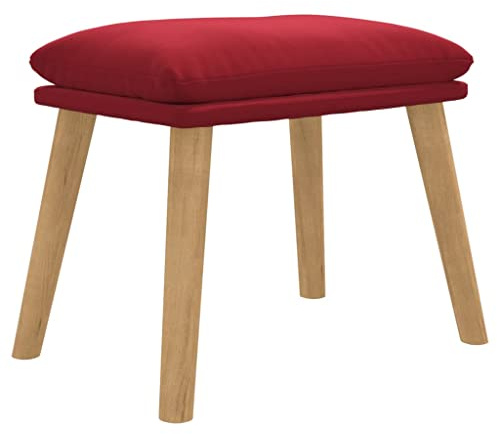 vidaXL Fußhocker Weinrot 45x29,5x35 cm Samt
