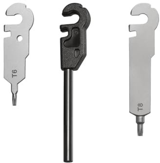 Roxon FLEX FT04 - Bulid Your Own Multitool Werkzeuge Zubehör Set (T6 Torx-Schlüssel, T8 Torx-Schlüssel, Flint)