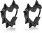 Irikdescia Schwarzes Gothic Ohrringe, Herzförmiges Punk Rock Stil Earrings, Y2k Schwarze Nieten Damen Ohrringe, Zierliche Schmuckgeschenke Für Frauen Und Mädchen