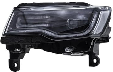 EDA PREMIUM auto Scheinwerfer, Frontscheinwerfer Links 68144708AB passend für JEEP GRAND CHEROKEE 2014-2017 EURO-TYP, ohne Motor, mechanisch, schwarz, XENON, mit Vorschaltgeräten, mit Glühlampen