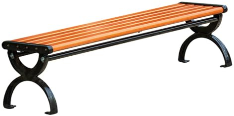 VOIRDA Gartenbank Wetterfest 800/1000/1200kg Belastbarkeit 3-Sitzer Terrasse Sitzbank Gestell Aluminium Outdoor Balkon Ergonomisch Holzbank(120 * 40 * 39CM/3.9 * 1.3 * 1.27ft)