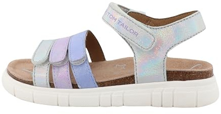 Tom Tailor Kids Mädchen 9570030007 Sandale, Silber, 35 EU