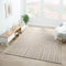 VIMODA Teppich Wohnzimmer Kurzflor Schlafzimmer Wellen Hochtief-Muster/Boho Sakndi, Farbe:Taupe, Maße:120x170 cm