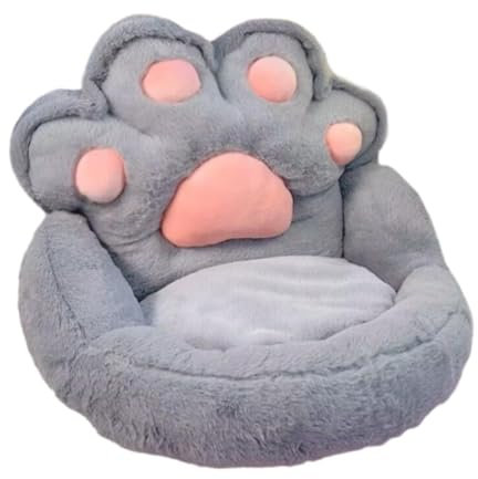 Baoblaze Einsitzer-Sofa, Bodenkissen, Plüsch-Couch, Lesesessel, bequem für Balkon, Wohnung, Kamin, Schlafzimmer, Zuhause, Grau