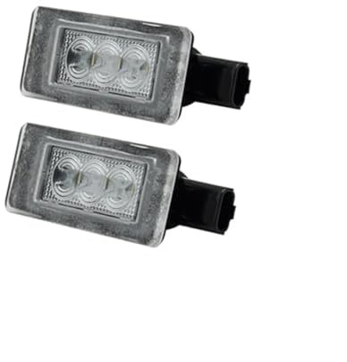 Wivplex Lampe de Plaque d'immatriculation Blanche 2 pièces, for citroën, C3 III C4 for hayon MK2 C4 for Cactus C4 for Picasso II Éclairage de Plaque d'immatriculation