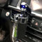 FMS Tragbare Auto Aschenbecher mit deckel und blauer LED Licht für Getränkehalter oder lüftung (Schwarz)