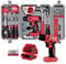 Hi-Spec 57pc Red 8V Electric Drill Set & Household Kit – DIY Hand Tools, Cordless Power Screwdriver, Essential Set with Drill Bits for Home Repairs, Maintenance & Projects