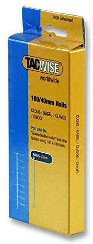 Nails, 180/40mm, for 18V, (Pk1000), Leg Length 40mm, Staple Type Nail Gun Staple, Box Quantity 1000, Staples Fasteners & Hardware
