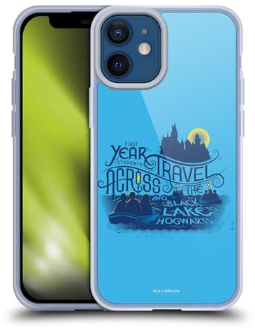 Head Case Designs Offizielle Harry Potter Big Black Lake Deathly Hallows XVIII Gelhülle [Militärischer Schutzgrad] Kompatibel Mit Apple iPhone 12 Mini Und Kompatibel Mit MagSafe