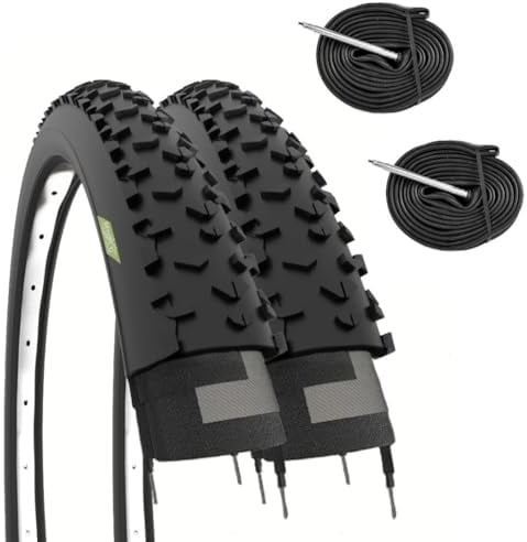Ecovelò 2 neumáticos MTB 29 x 2,25 cámaras, Adultos Unisex, Negro, 29 x 2.25 (57-622)