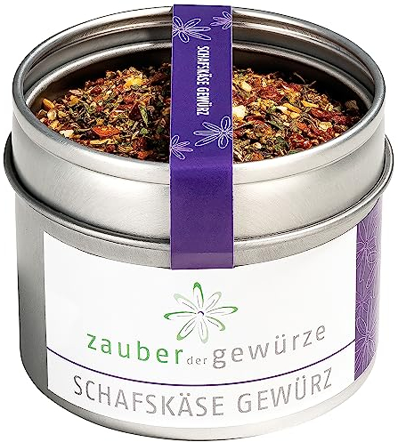 Zauber der Gewürze Schafskäsegewürz, Schafskäse Gewürz zum Einlegen von Feta, für Schafskäse vom Grill & aus dem Ofen, auch für Antipasti und vegetarisch grillen, Top-Qualität in Aroma-Dose, 50 g