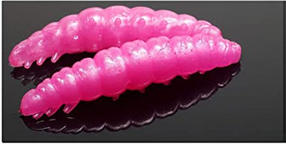 Libra Lures Larva 35 35mm 3,5cm Käse Pink Pearl 018 5908291083915 Bienenmade zum auftreibenden Angeln Forellenangeln