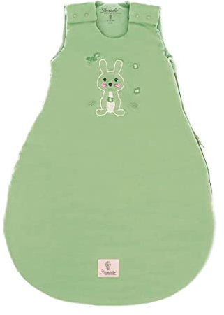 Sterntaler Baby Unisex Schlafsack Baby Baby-Schlafsack Kinni - Babyschlafsack, Pucksack Baby, Strampelsack mit Hasenmotiv - Recycelt - 50/56