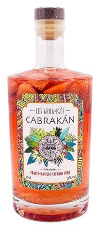 Cabrakàn - Rhum arrangé fraise basilic, citron vert 70cl - Produits-Normandie