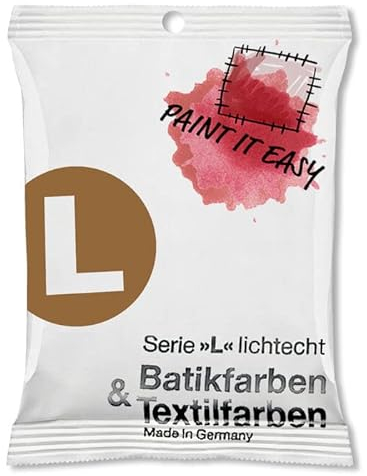 NEU PAINT IT EASY Batikfarbe/Färbefarbe Pulver, 10 g, Rehbraun
