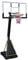 Basketball Stand Outdoor Mobile Basketball Hoop, Manual Lift 245-305cm, Tempered Glass Backboard And Refillable Base (Size : 136X80CM/53X31IN)