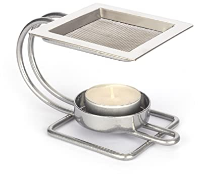 NKlaus 8258 - Incienso con colador plateado (13,5 x 8 cm)