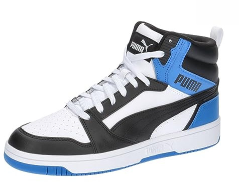 PUMA Unisex Rebound V6 Sneaker, White Black Team Royal, 44 EU