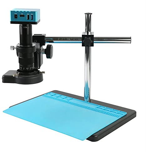 4K Microscope Camera UHD I_MX334 1080P 4K HDMI Electronic Digital Industrial 180X 300X C Mount Video Microscope Camera For Phone PCB Repair (Color : B, Size : 200X)