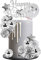 YGCHEN Discokugel Tortendeko Papierfächer Kuchen Dekoration Konfetti Luftballon Kuchendeko Happy Birthday Cake Toppers Sterne Herz Cupcake Topper Disco Ball Glitzer Geburtstag Deko