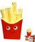 Imtrub Pommes-Frites-Plüschtier - Kreatives Simulations-Pommes-Plüsch-Kissen - Superweiche -Geschenke, abnehmbares Plüschkissen, Yummy World, lustiges Lebensmittelkissen für Kinder