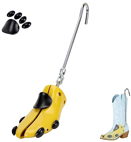 Exshoiu Shoe Boot Stretcher for Cowboy Boots, 1 Pcs Boot Width Stretcher for Women Wide Feet, Adjustable Leather Boot Expander Stretching Width