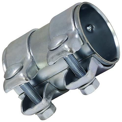 AERZETIX - C66983 - Abrazadera de escape doble - diámetro interior 60mm - compatible con números OE 1K0 253 141N, 1K0 253 141T, 7H0 253 141F