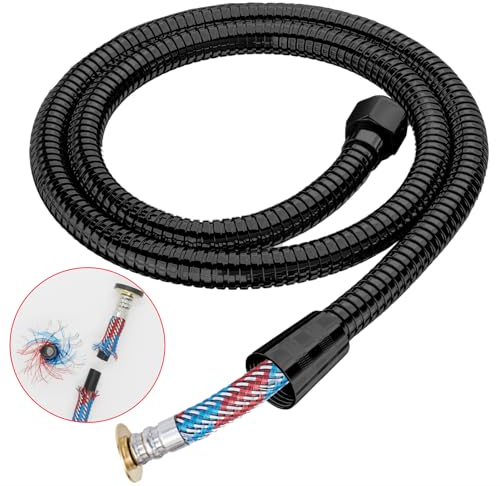 STOAT®flexible de douche,Tube intérieur innovant et renforcé,tuyau douche 1.5M,flexible douche 1m50,flexibles de douche150cm