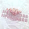 22PCS Gel Nagellack Aufkleber - Full Wraps Nagelaufkleber UV/LED-Lampe Erforderlich Cured Gel Nail Strips (Schimmer Rosa)