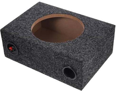 JECOMPRIS Subwoofer-autogehäuse 8 Zoll Einzelkabine Versiegelt Mit Teppich Ausgelegt Autolautsprecherversorgung Für Audio-Upgrade