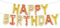Vthoviwa Orange Banner HAPPY BIRTHDAY Girlande Luftballons Orange, 16 Zoll Geburtstag Folienballon Alufolie Geburtstagsballon Orange