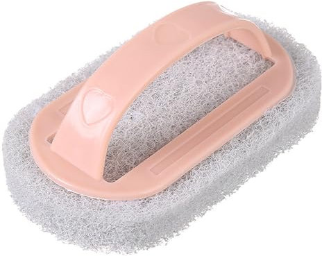 Tyenaza Badeschrubber mit Griff, Küchenschwamm für Badewanne, Pool, Scheuerbürste mit Griff, praktischer Badeschrubber mit Griff für Küche, Badewanne, Waschbecken,