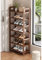 LXJBBD Schuhregal aus Holz, platzsparend, für Schrank, Bad oder Balkon, kleines Eck-Schuhregal