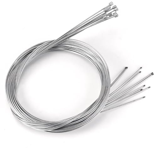 10PCS Bike Shift Cable Bike Derailleur Cable Road Shift Cable Inner Shift Cable Universal Stainless Steel Material for Common Bikes Mountain Bikes City Bikes
