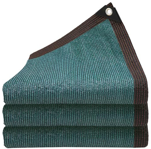 Telo Ombreggiante Verde 3x5m 90% Rete Ombreggiante Con Occhielli,Tessuto Ombreggiantes Traspirante HDPE,Vele Privacy Antistrappo per Serra/Balcone/Cortile/Tetto/fiori/pianta