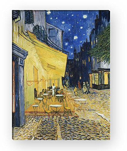 Wandkings Leinwandbilder von Vincent van Gogh - Wähle ein Motiv & Größe: Café Terrasse am Abend - 30 x 40 cm