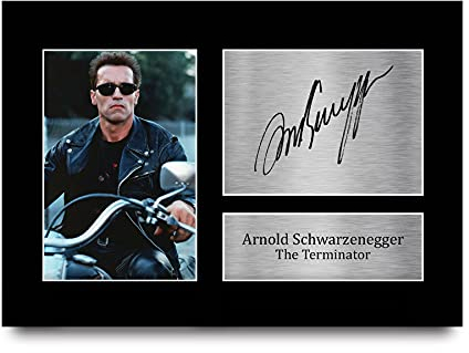 HWC Trading Arnold Schwarzenegger A4 Ungerahmt Signiert Gedruckt Autogramme Bild Druck-Fotoanzeige Geschenk Für The Terminator Filmfans