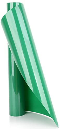 YURROAD 100cm x 30cm Plotterfolie Textil, Flexfolie Plotter Textil, Bügelfolie für Textilien T-Shirt Stoffe - Grün